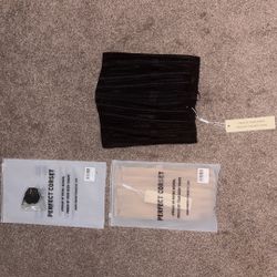 2 Perfect Corset NY- Corsets Black And Beige With Choker