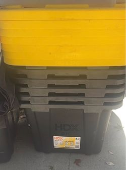 HDX 27-Gallon Tough Tote Storage Bins