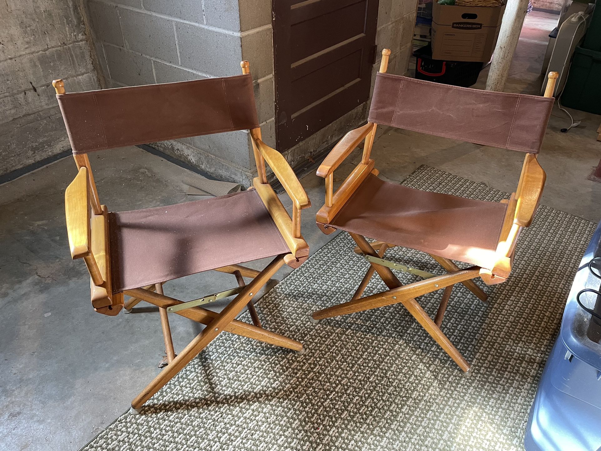 Wood Director’s Chairs, Collapsible