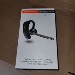 Plantronics Voyager 5200 Headset With Extra USB Cable And USB Bluetooth Adapter