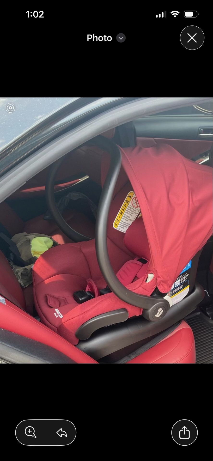 Maxi Cosi Stroller Burgundy 5-1