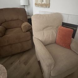 2 Recliners For sale $100 Each