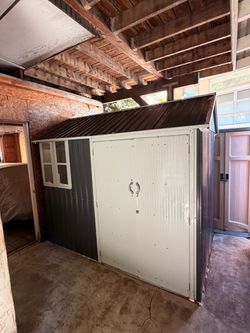 Metal Storage Shed with Door and Window