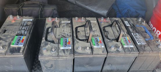 6 12 volt batteries reconditioned all charged up
