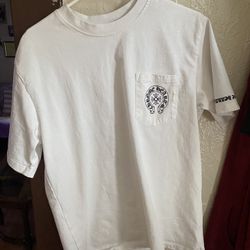 White Chrome Heart Shirt (READ DESCRIPTION)