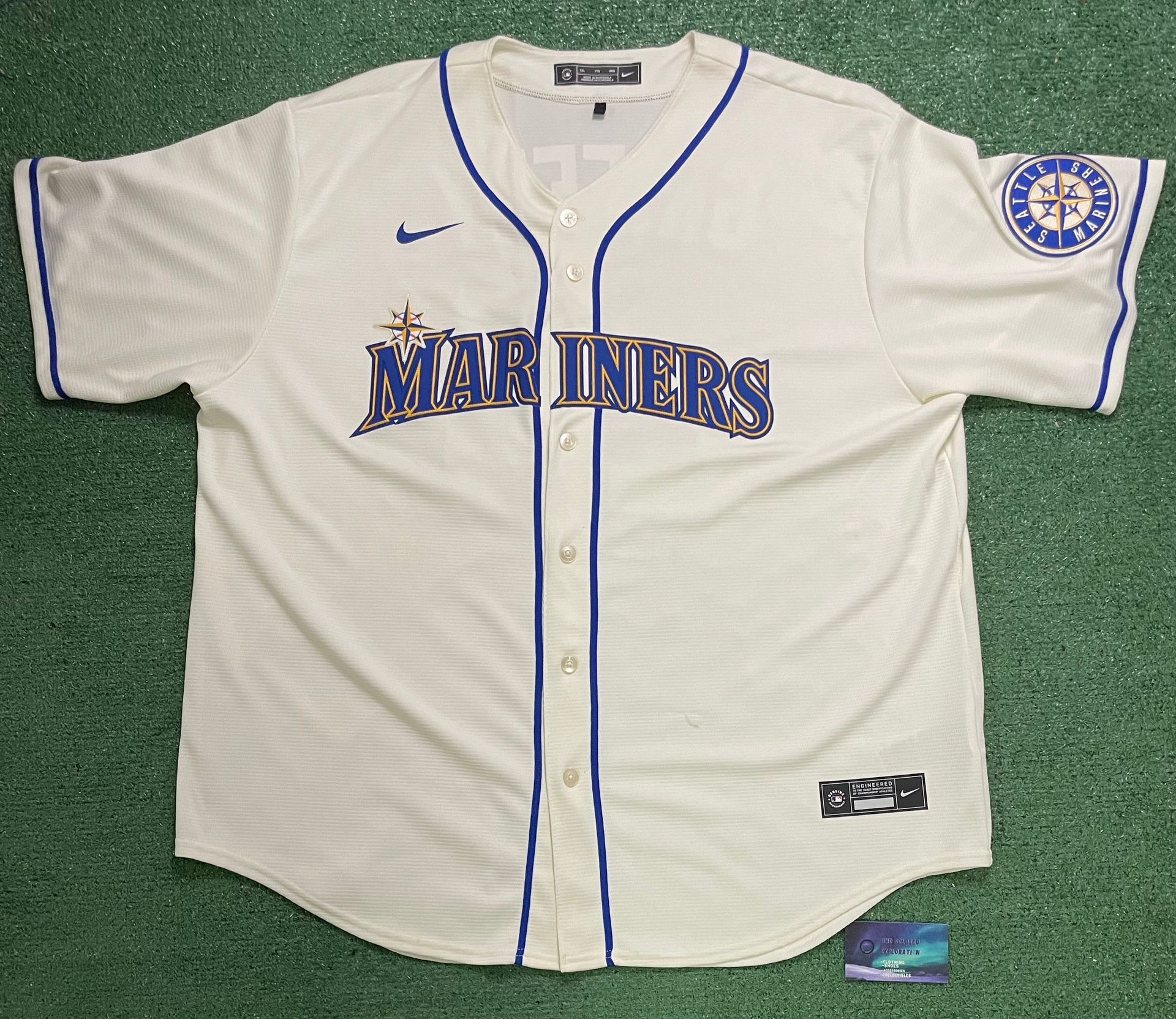 Seattle Mariners Nike Ken Griffey #24 white jersey