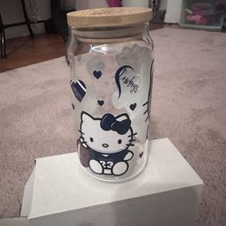 Cowboy hello Kitty cup