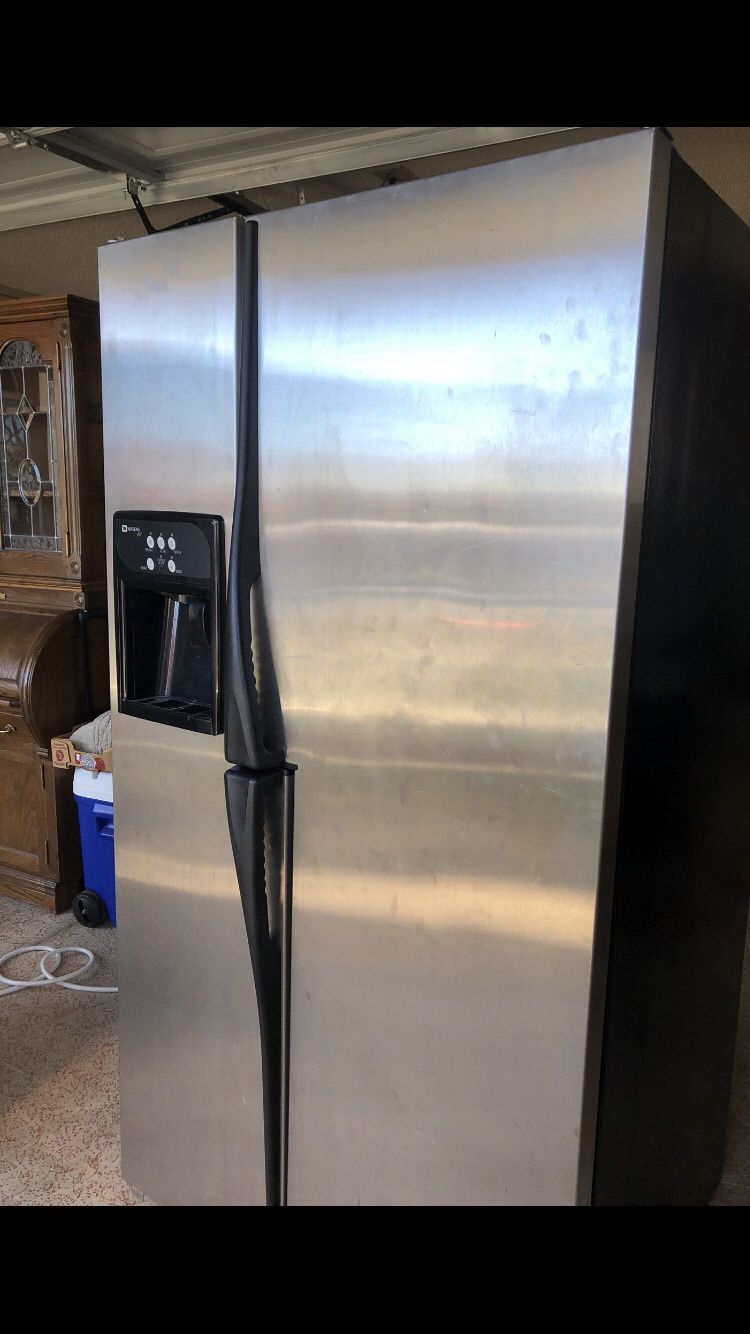 Zig Zag MayTag Best Wide By Side! Fridge Wider Sides Both Doors! Fastest IceMaker ALL Works GREAT! Smart Plan Refrigerador Double 2 Door COOL Refri