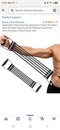Adjustable Chest Expander Resistance Trainer for Upper Body Strength Training Home Workout Equipment Arms Shoulders Chest Fitness Tool
