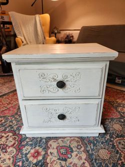 Small chest, Ivory shabby chic