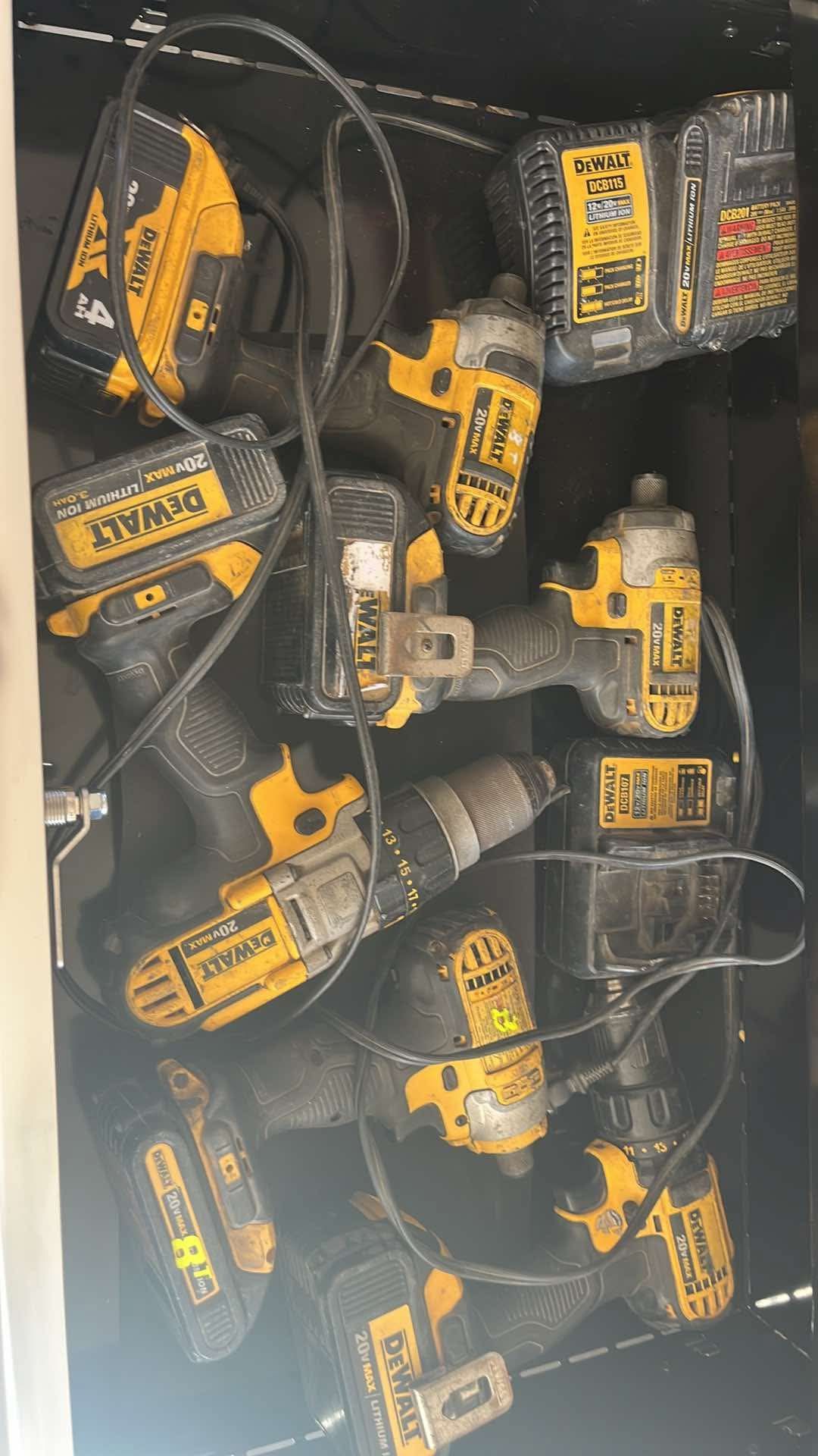 Dewalt Drills And Impacts With Batteries And Charger