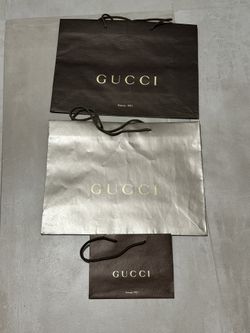 Gucci Paper Shopping Bag x3