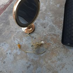 Gold Vintage Lighted Mirror