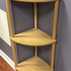 Sold Wood Corner Shelf