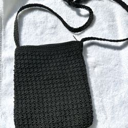 Small 8 x 7" Black Handbag Shoulder Purse