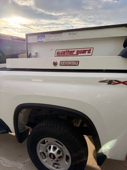 2 Weather Guard White Steel Saddle/Crossover Box