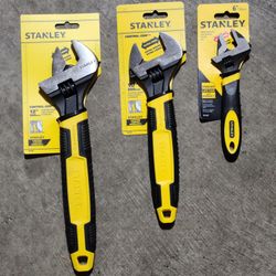 Stanley 12" 10" 6"  adjustable wrench set
