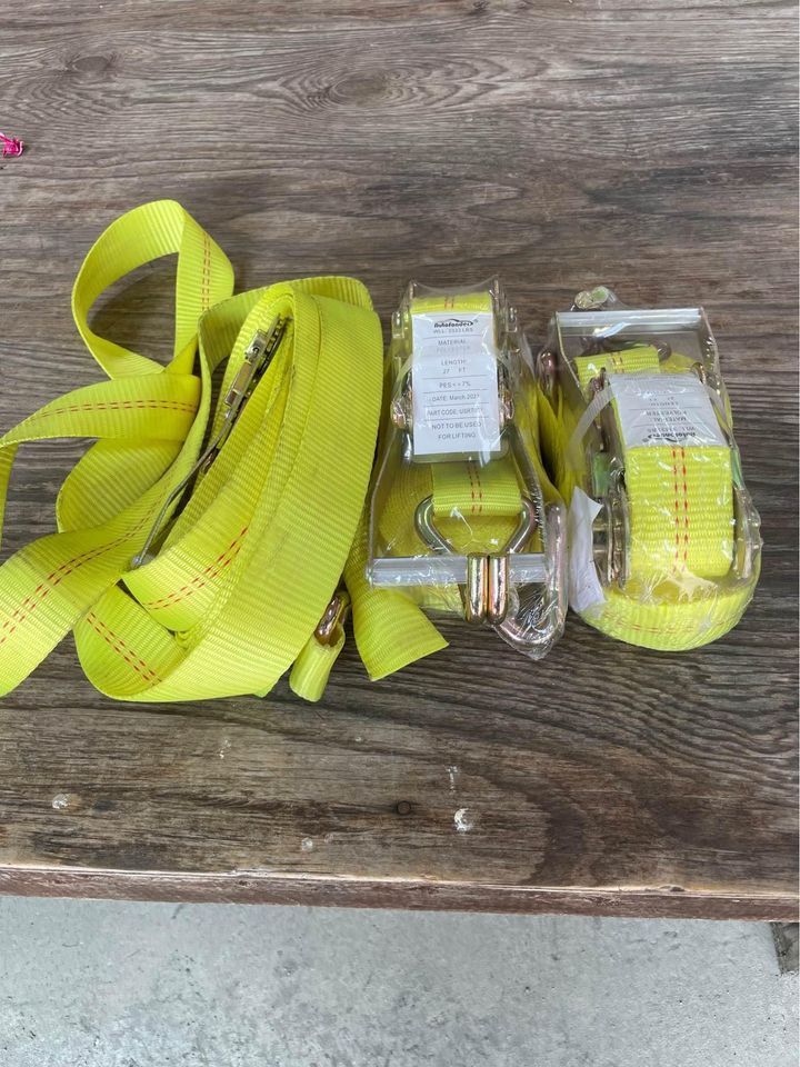 3 HEAVY DUTY STRAPS 27ft