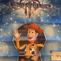 Kingdom Hearts III Flag & 2 Key Blades -Disney 