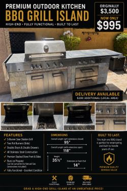 Premium Outdoor KitchenAid BBQ