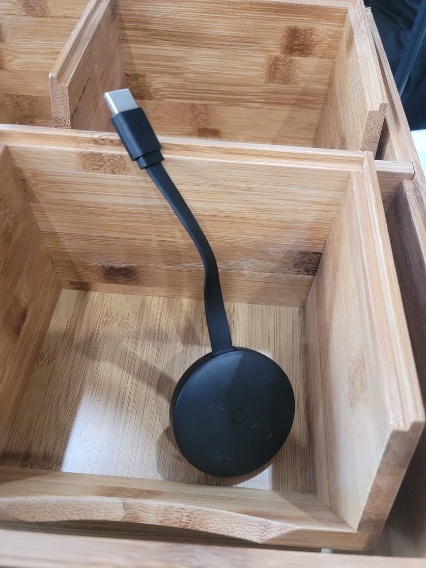 Google Chromecast - Streaming Device with HDMI Cable - Stream Shows, Music, Photos, and Sports from Your Phone to Your TV