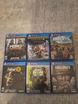 6 Popular PS4 games for $50