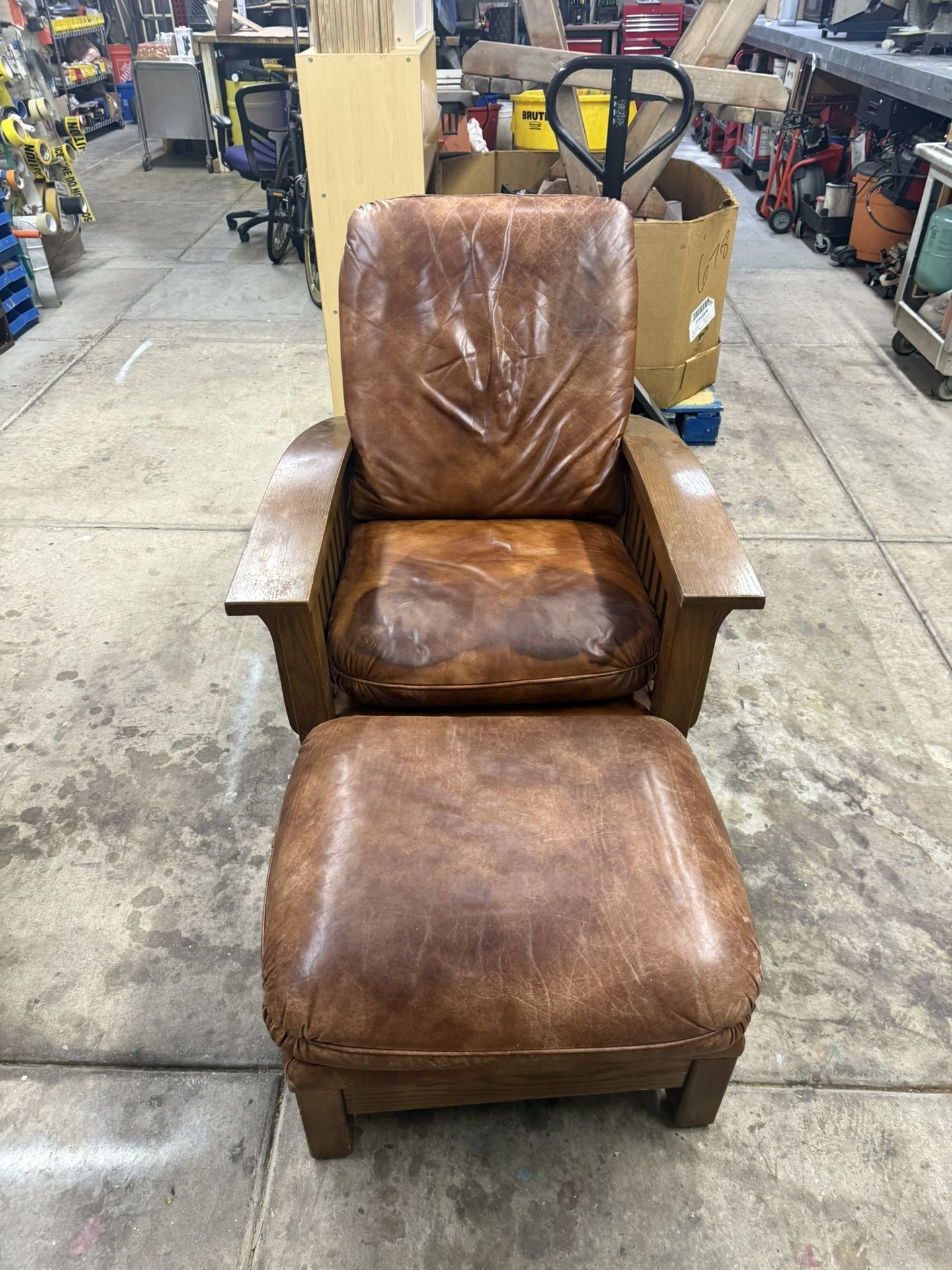 Chair With An Ottoman