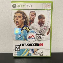 FIFA Soccer 09 Xbox 360 Video Game CIB Ronaldinho Futbol 2009