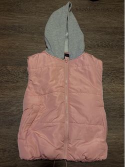 Pink puffer vest