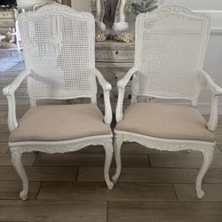 Pair Of french Cane Chairs