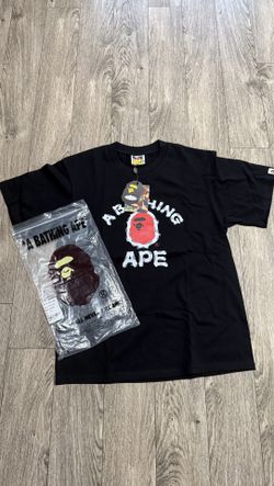 Black, Red, And White Bape T Shirt Size Small