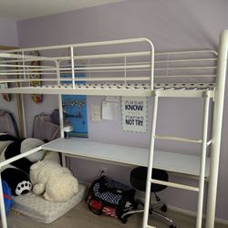 Loft bed with Desk Top