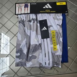 Adidas Youth 2-Pack Shorts Size S8