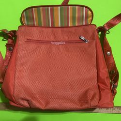 Baggallini Reddish Orange Shoulder Tote