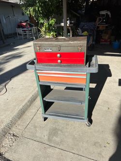 Stack-on tool cart Homak chest
