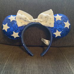 Disney Parks Blue With White Stars Minnie Ears