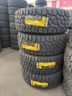 ‼️🚨vendo set de llantas Lt 35x12.50 18 headway R/T tires