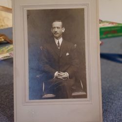 Antique Photogragh Lipp Studios Philadelphia PA Grandpa Jim Hanna Believe 1920's
