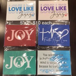 Positive messages And Bible verses, art boards, see pics for prices