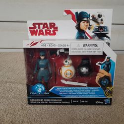 Star Wars Rose First Order Disguise BB-8 and BB-9E 3.75 Inch Force Link Figures
