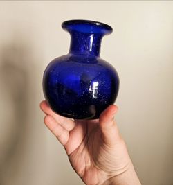 Cobalt Blue Glass Bud Vase
