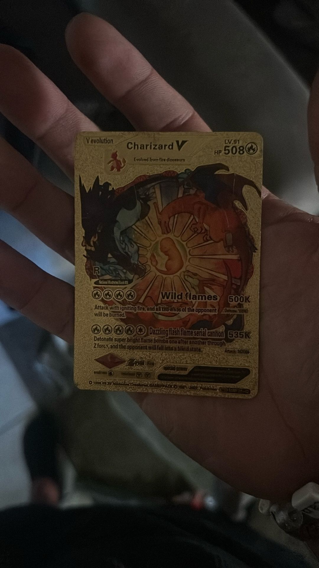 Gold Charizard Pokémon Card