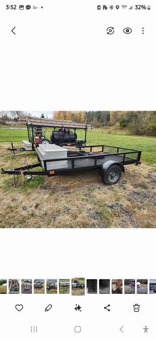 Homemade Trailer Over Sized Heavy Duty