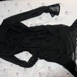 Black Mesh Dress