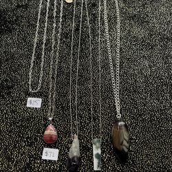 Locally Made Sterling Silver and Genuine Gemstone Necklaces