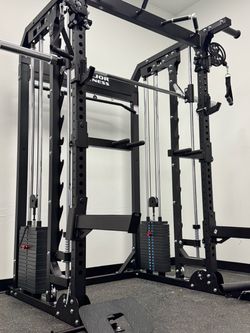NEW SMITH MACHINE SQUAT RACK WITH WEIGHTS - FREE DELIVERY