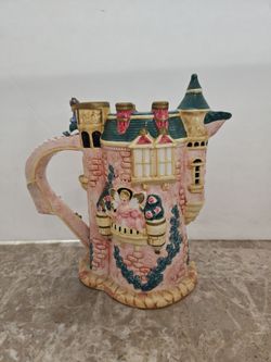 Vintage Fitz and Floyd Cinderella Castle Pitcher Teapot Retired