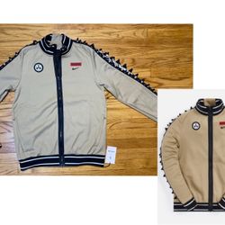Nike X Acronym Knit Full Zip Track Jacket Khaki Brown Men’s sz Medium NEW!! 