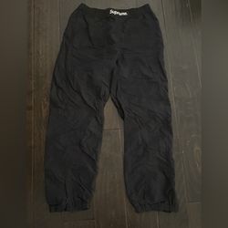 Supreme Black Paneled Warm Up Pants 