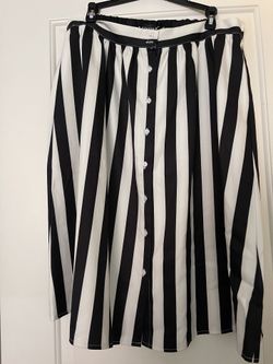 Black and White stripped skirt